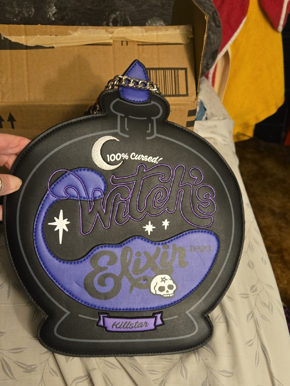 Killstar Black & Purple Witch Elixir Potion Crossbody